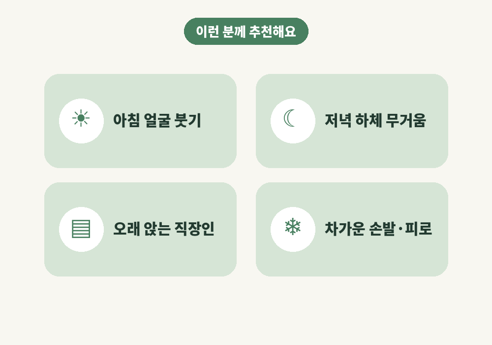 림프순환마사지 효과를 보기 좋은 추천 대상