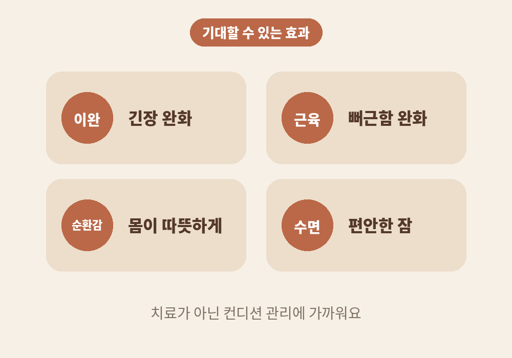 스웨디시 마사지 효과 이완 근육 긴장 완화 수면