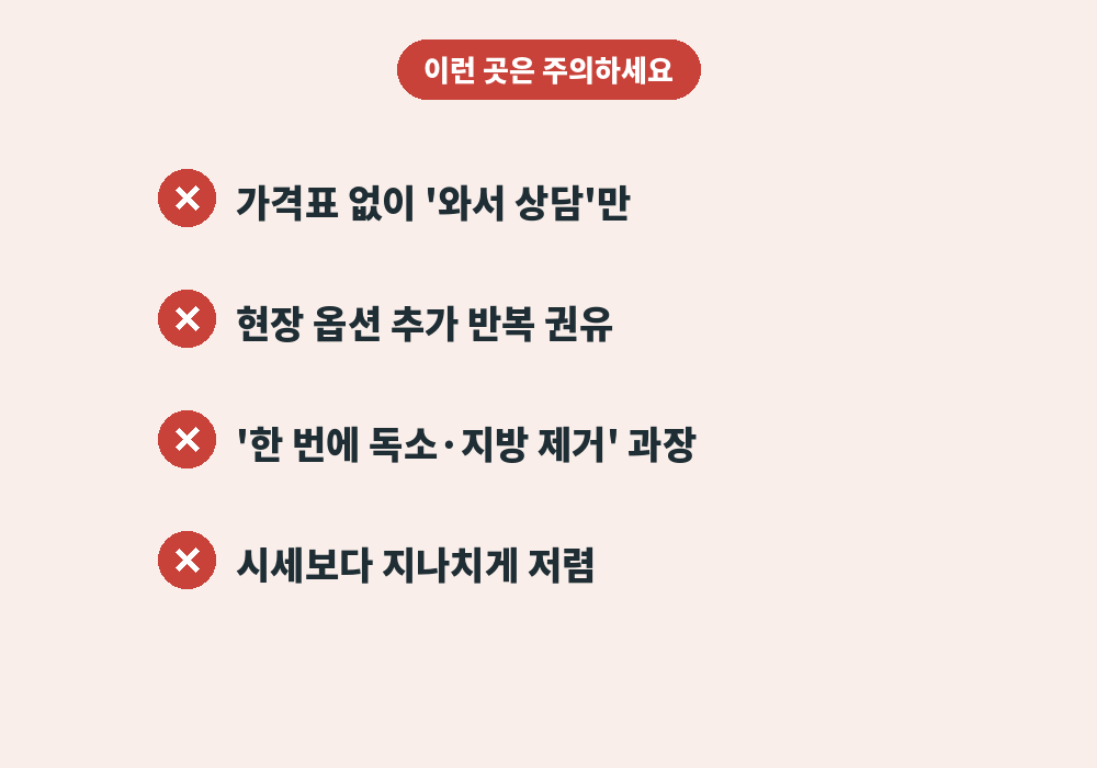 림프마사지 가격 주의해야 할 샵 특징