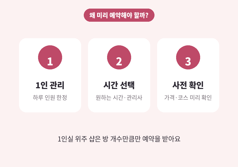 부산 스웨디시 마사지 예약을 미리 해야 하는 이유