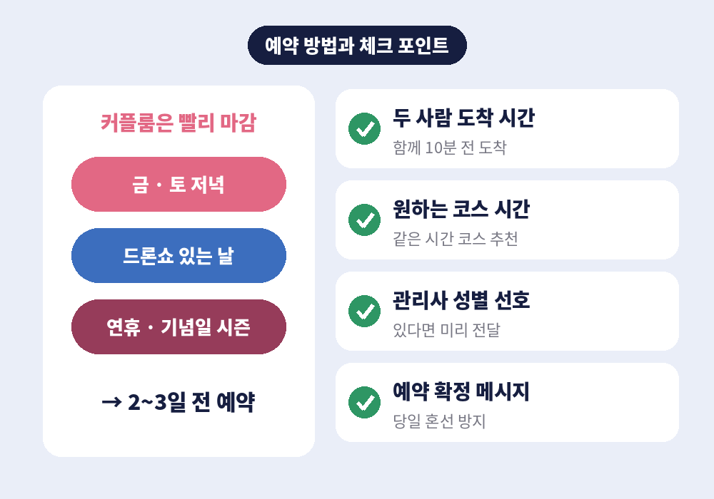 광안리 커플 스웨디시 마사지 예약 방법과 체크 포인트