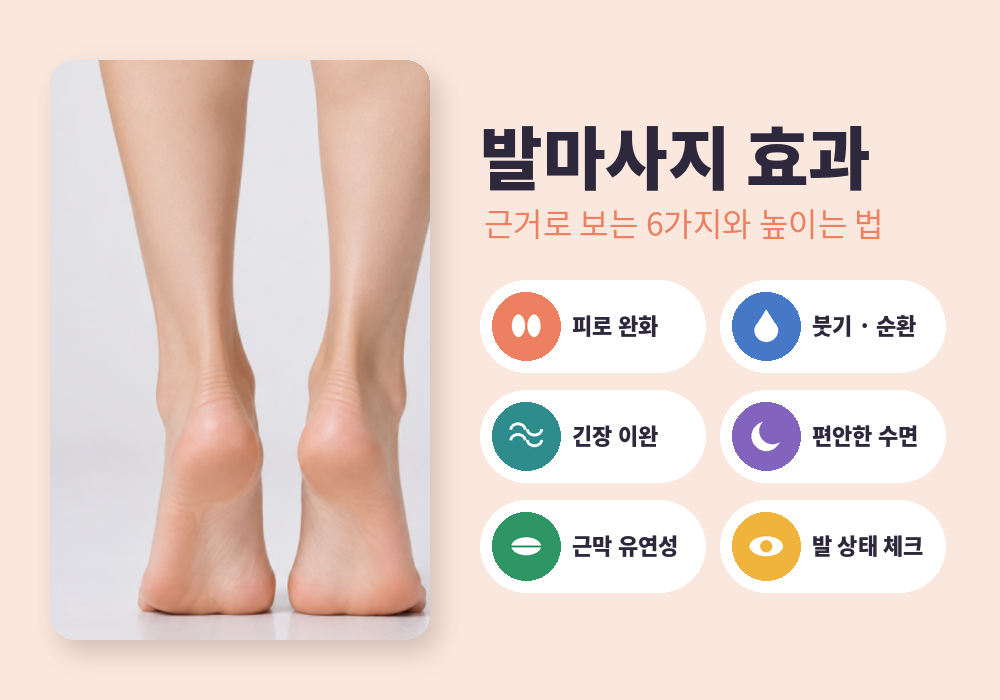 발마사지 효과 6가지와 효과 높이는 방법 대표 이미지