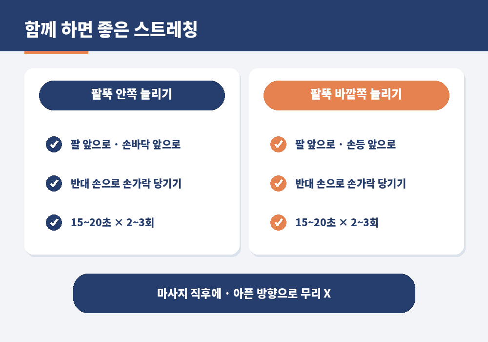 손목 스트레칭 손목 굽힘 젖힘 스트레칭 방법